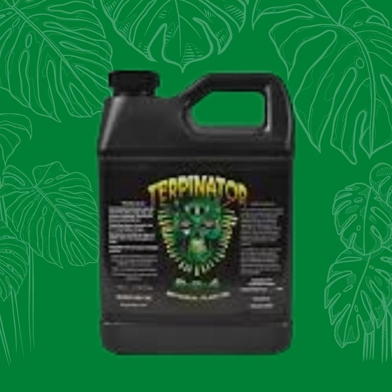 Terpinator 0-0-4 terpene and resin enhancer bottle